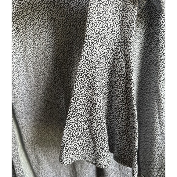 Michael Kors Womens Small Black Floral Fairy Grounge Long Bell Sleeve Boho Top - Picture 6 of 6